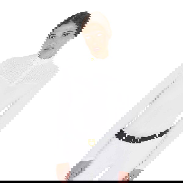 Equestro Women's Competition Shirt, Mesh, long-sleeved