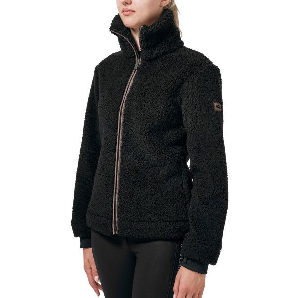 Equestrian Stockholm Women's Jacket Teddy Fleece Modern Mocha, Fleece Jacket