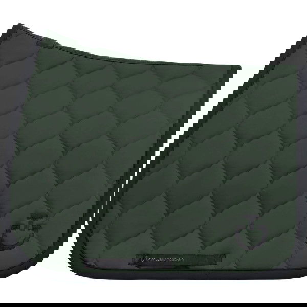 Cavalleria Toscana Saddle Pad New Circular Quilted Jersey FW25, Jumping Saddle Pad