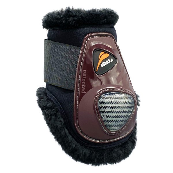 eQuick Fetlock Boots eCarbon Shock Fluffy, with Velcro Closure