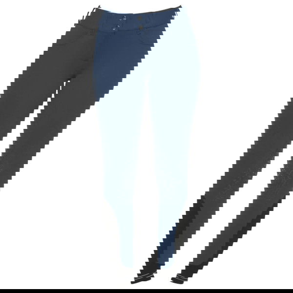 Cavalleria Toscana Women's Riding Breeches American Perforated Logo Tape FW21, Knee Patches, Knee Grip