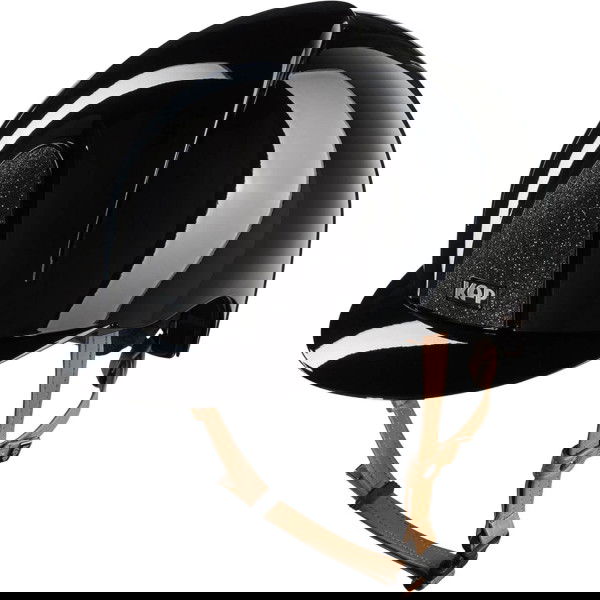 KEP Reithelm Smart NOVA Metal Polish Star mit Beigen Kinnriemen