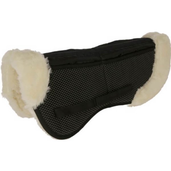 Covalliero Correction Saddle Pad, Faux Fur, with Fur Edge at the front and back