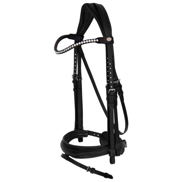 Stübben Double Bridle-Bridle-Combination Switch Magic Tack, English combined, detachable locking strap, without reins