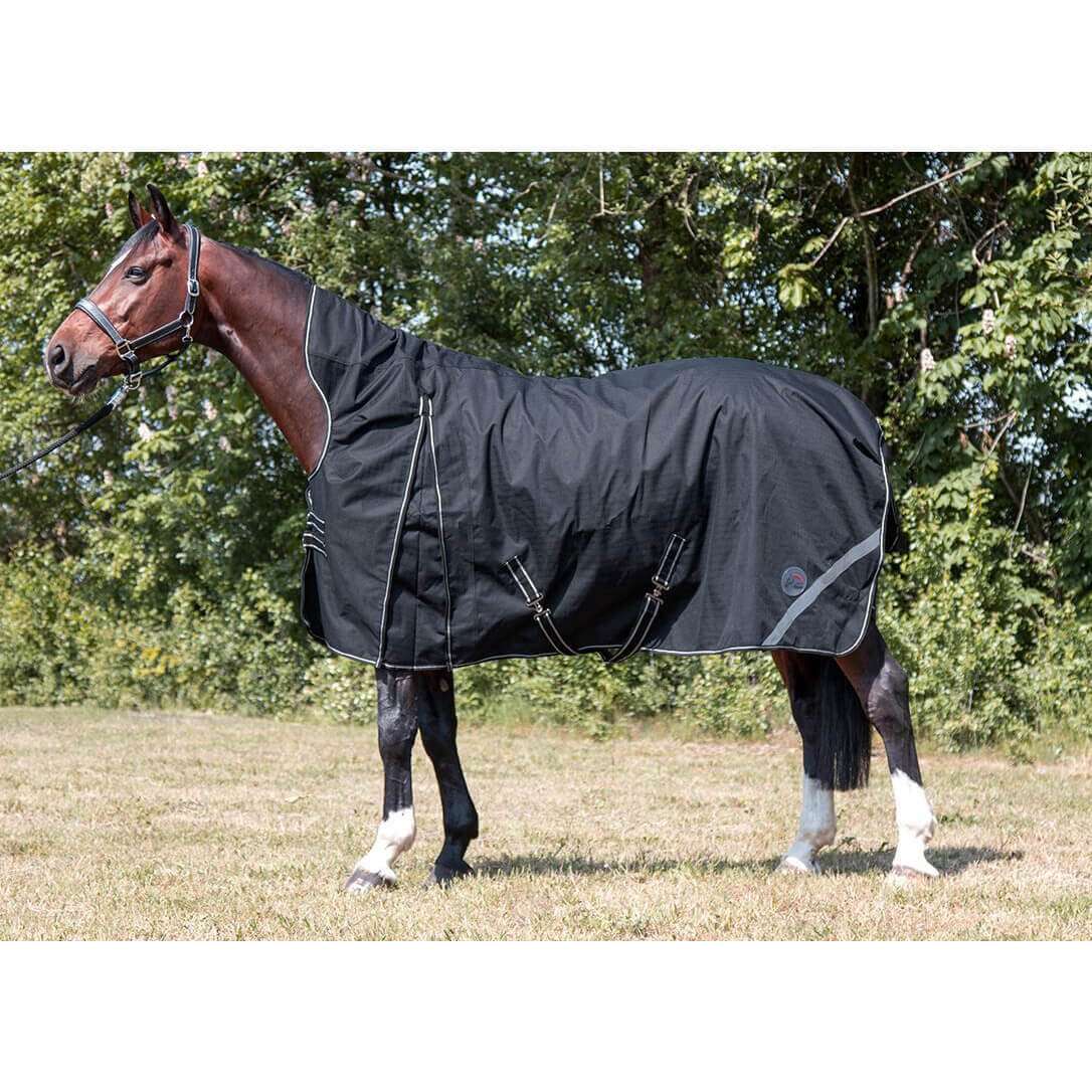 HKM Profi-Ausreitdecke Grün – Einheitsgröße Mit Riding-Cut, Klettverschluss & Schweifriemen