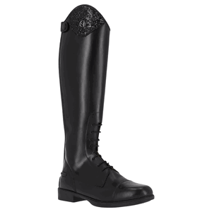 QHP Reitstiefel Romy Junior, Lederreitstiefel, Mädchen, Damen, Schwarz QHP Reitstiefel Romy Junior, Lederreitstiefel, Mädchen, Damen, Schwarz