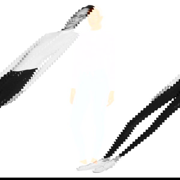 Samshield Women's Riding Breeches Claranova Crystal Fabric, Knee Seat, Knee-Grip, High Waist, UV Protection