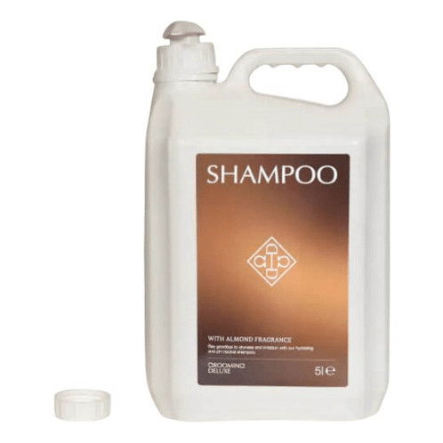 Grooming Deluxe Pump Dispenser for Shampoo Almond