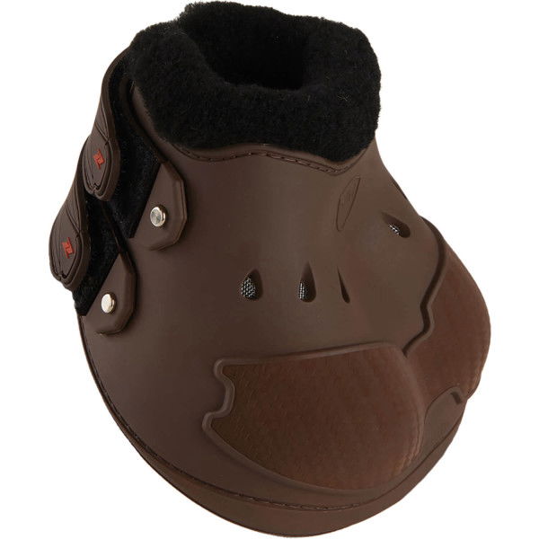 Zandona Bale Protection Carbon Air, Bale Protector, Jumping Bells, with Synthetic Fur and Velcro Fastener