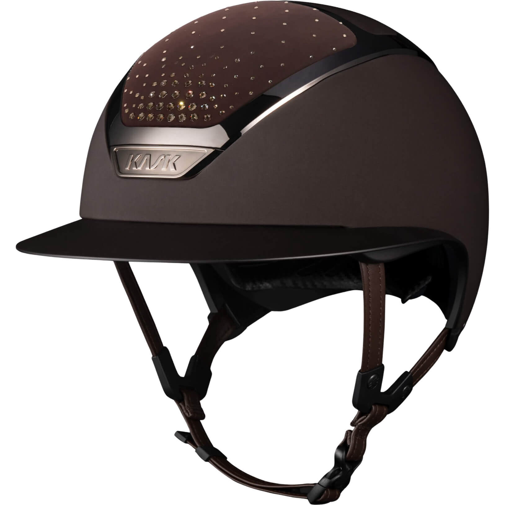 Kask Reithelm Star Lady Chrome Swarovski Passage Greige
