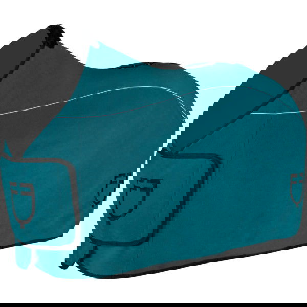 Equestro Abschwitzdecke Flap Front Closure, Fleecedecke