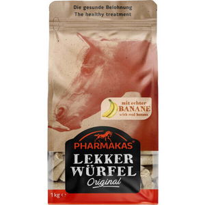Pharmakas Lekkerwürfel Banane, Pferdeleckerlis Pharmakas Lekkerwürfel Banane, Pferdeleckerlis