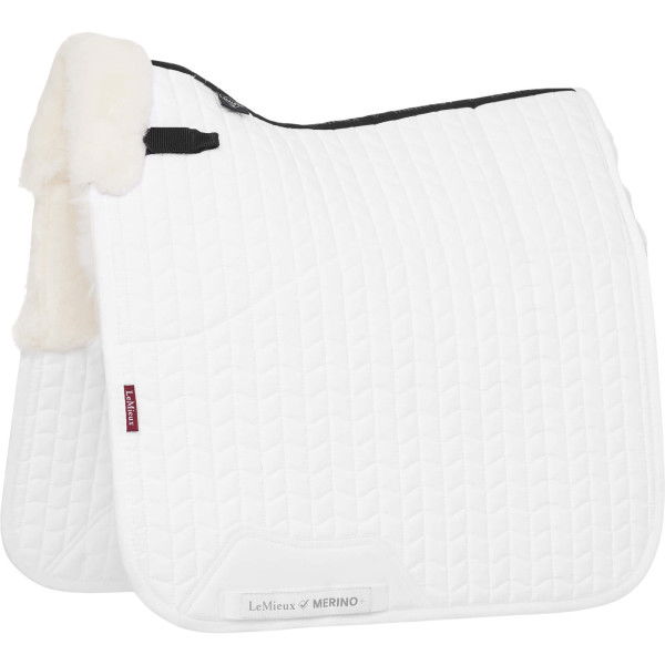 LeMieux Saddle Pad Merino+ Half Lined Dressage Square, Dressage Saddle Pad