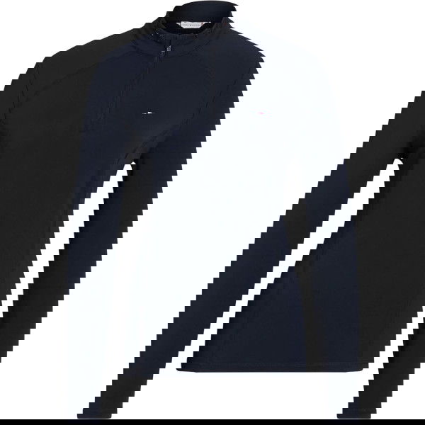Tommy Hilfiger Equestrian Shirt Damen Beth 1/4 Zip HW25, Trainingsshirt, langarm