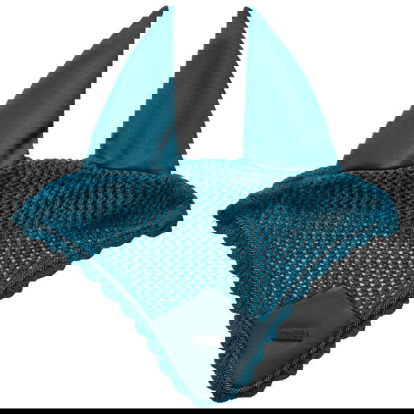 Equestrian Stockholm Fliegenhaube Teal Blue, Fliegenmütze, Fliegenohren