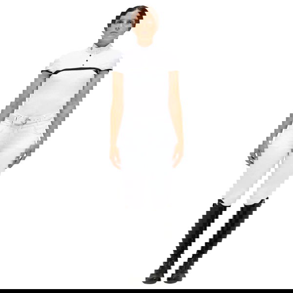 Cavalleria Toscana Turniershirt Jersey Mesh S/S Button Up FS23, Turnierpolo, kurzarm