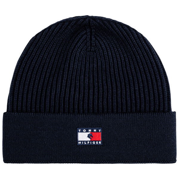 Tommy Hilfiger Equestrian Unisex Beanie Alaska Flag FW24, Knitted Hat