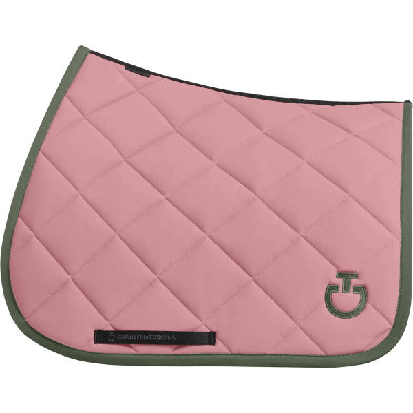 Cavalleria Toscana Saddle Pad Diamond Quilted Jersey FW24, Jumping Saddle Pad