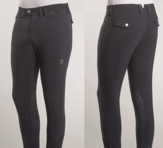 Culotte D’équitation Samshield Homme – Bleu Marine, Taille 42 US32, Poignée Genou, Neuve