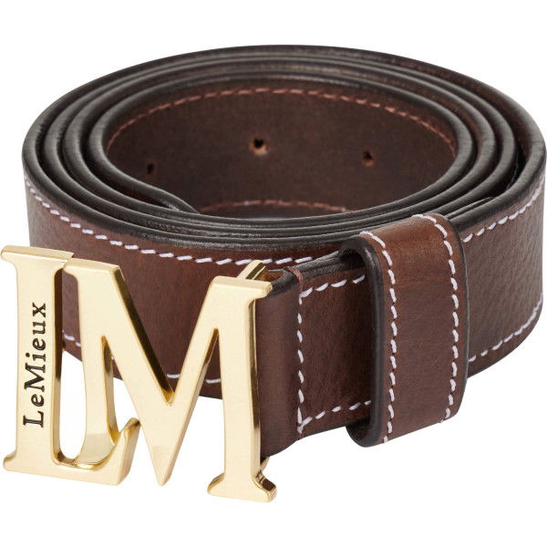 LeMieux Belt Monogram Belt, Riding Belt, Leather