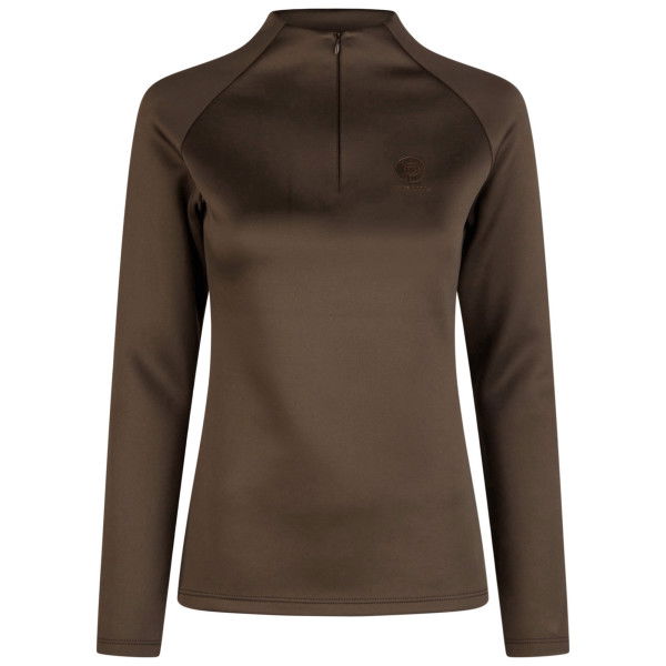 Eskadron Shirt Damen Half-Zip Platinum HW24, Trainingsshirt, langarm