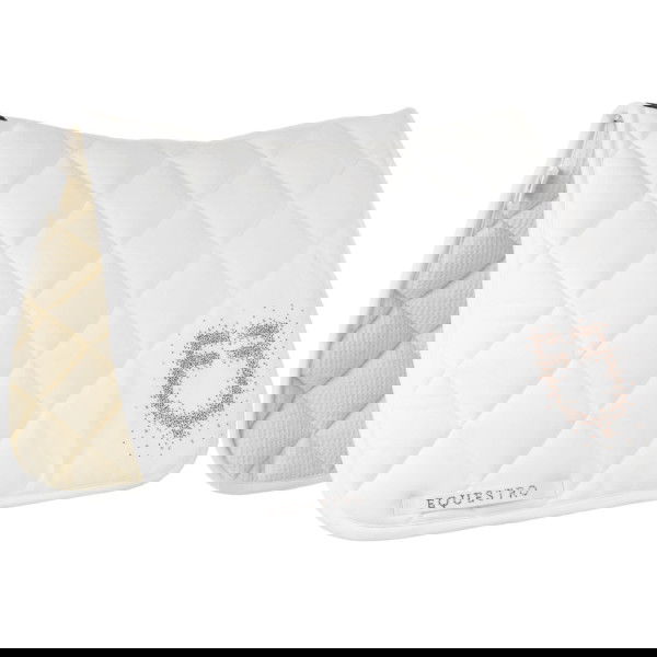 Equestro Schabracke Glitzerstein Logo, Dressurschabracke