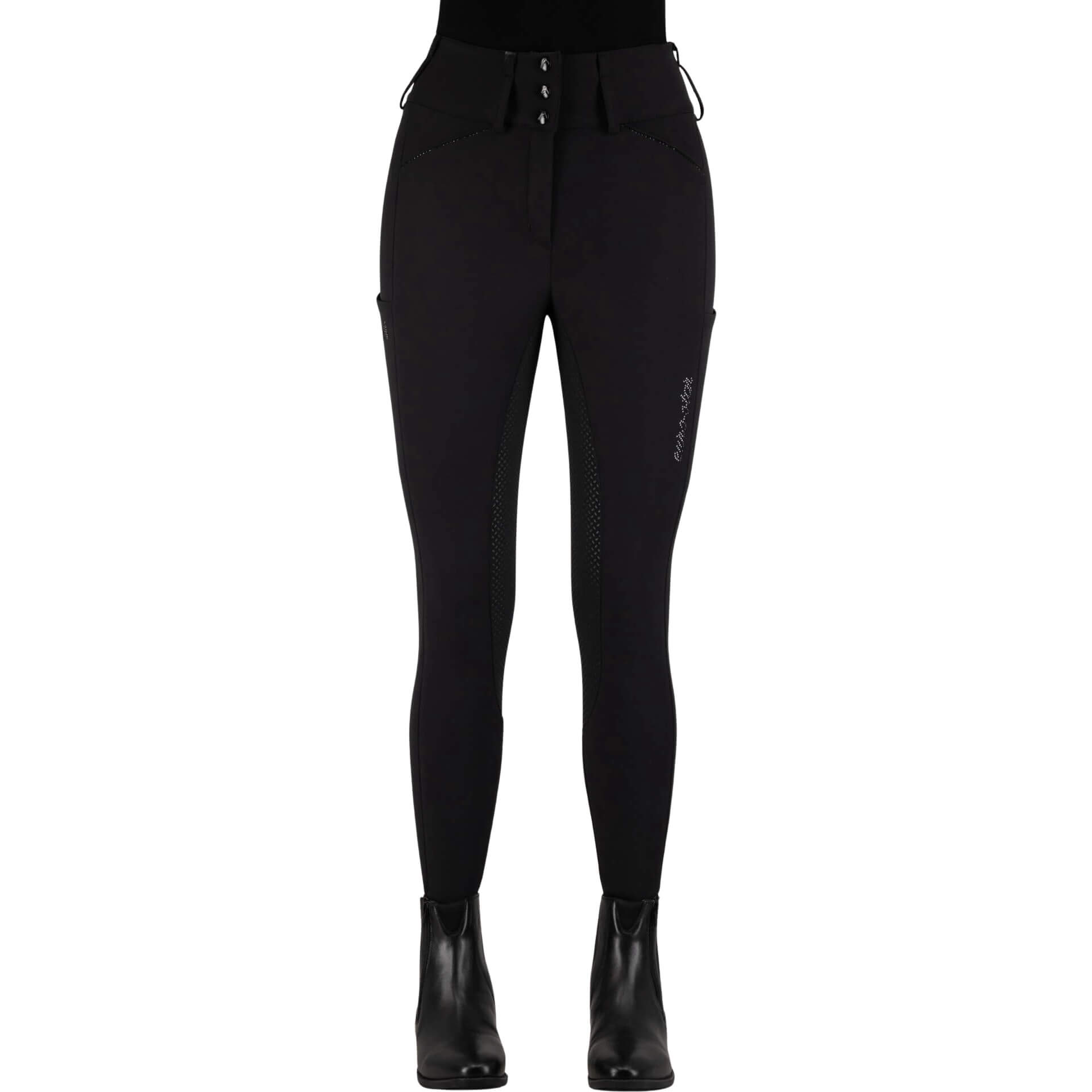 Euro Star Reithose Damen ESAurelle Diamond, Vollbesatz, Full-Grip, High Waist