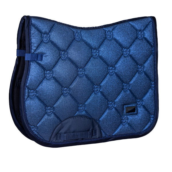 Equestrian Stockholm Saddle Pad Blue Meadow Glimmer, Jumping Saddle Pad