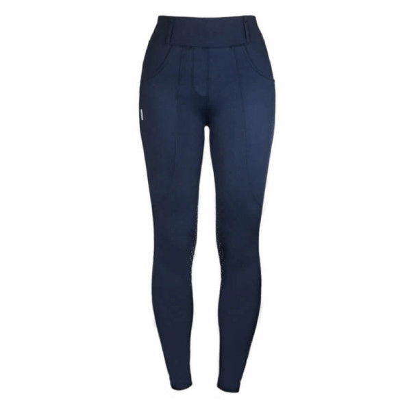 Equestrian Stockholm Reithose Damen Jump Supreme, Kompressionsreithose, Kniebesatz, Knie-Grip