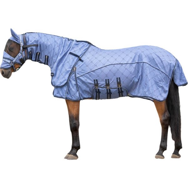 QHP Fly Rug with Neck Piece Collection SS24, with Fly Mask