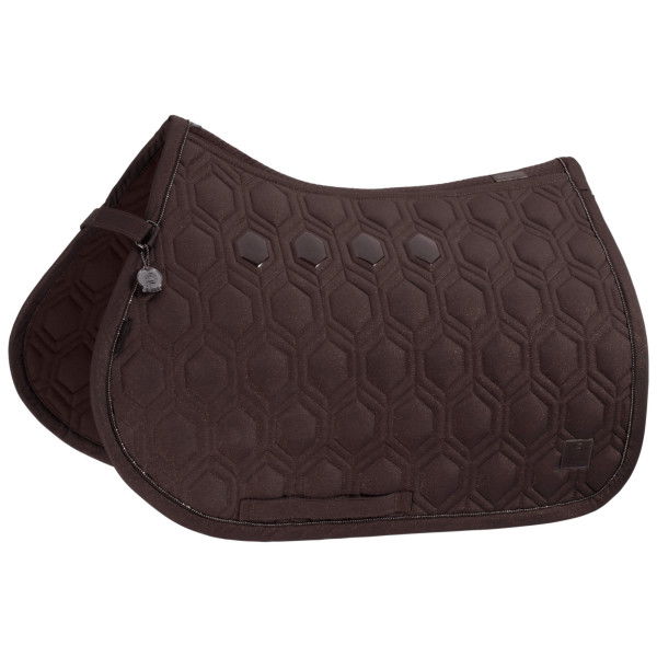 Eskadron Saddle Pad Sparkle Emblem Platinum FW24, Jumping Saddle Pad