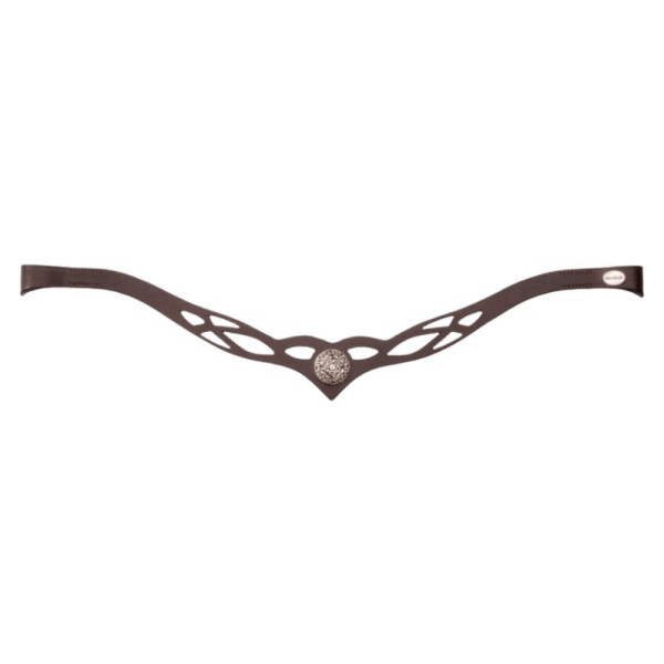 Kavalkade Stirnband Celtic, gestanztes Leder, Silberemblem