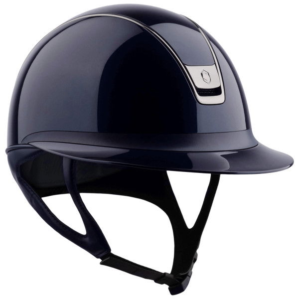 Samshield Riding Helmet Miss Shield 2.0 Shadowglossy, FB Synthetic, Trim + Blazon Black Chrome