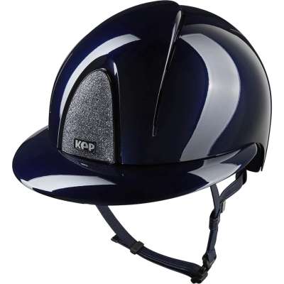 KEP Reithelm Smart NOVA Metal Polish Silver Star mit Polo-Schirm