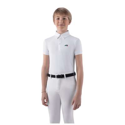 Equiline Boys' Competition Shirt Jeremyk, Polo Shirt