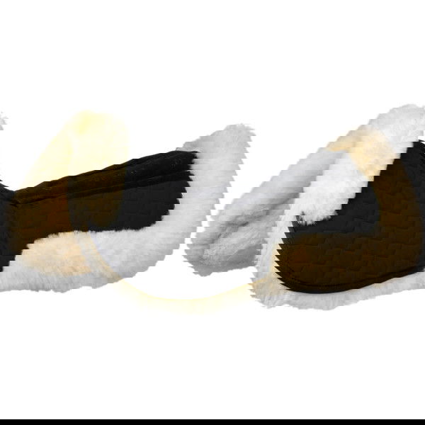 Equestro Lammfellpad mit Einschubtaschen, Korrekturpad, mit Fellrand vorne und hinten