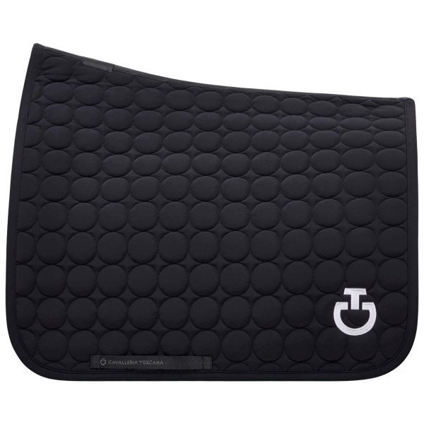 Cavalleria Toscana Saddle Pad Circle Quilted SS24, Dressage Saddle Pad