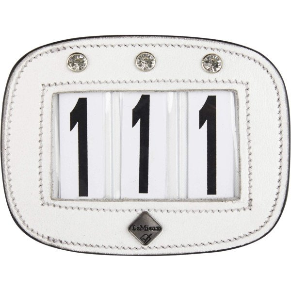 LeMieux Startnummer Diamante, Saddle Pad Number Holder, Kopfnummer, Turniernummer, 3-stellig