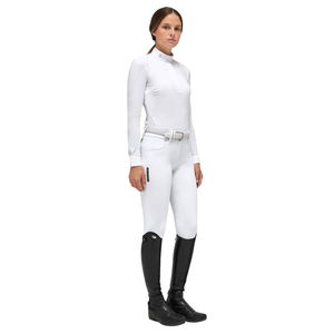 Cavalleria Toscana Turniershirt Damen Jersey Poplin Bib HW22, langarm Cavalleria Toscana Turniershirt Damen Jersey Poplin Bib HW22, langarm