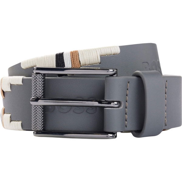 BOSS Equestrian Unisex Belt Signature FW24, Polo Belt