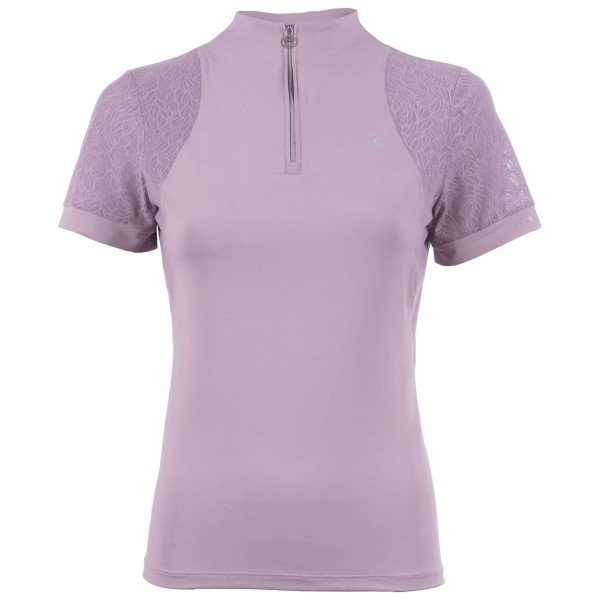 Cavallo Shirt Damen Caval Lace Halfzip Shirt FS24, Trainingsshirt, kurzarm