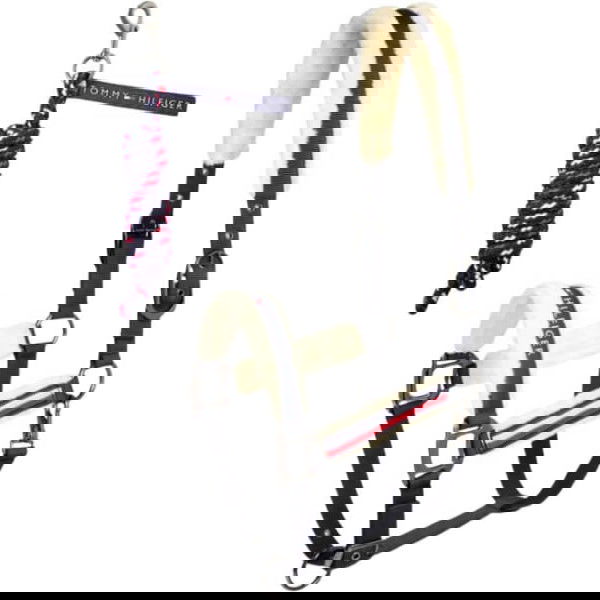 Tommy Hilfiger Equestrian Halfter Set Yale HW25, Kunstfellhalfter, mit Führstrick