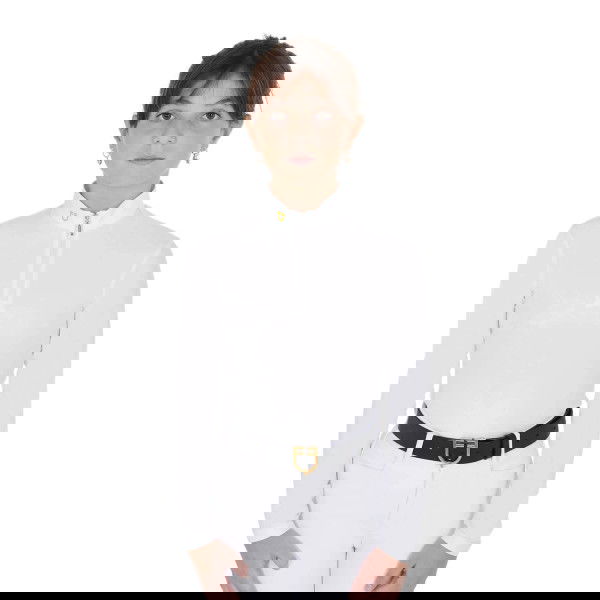 Equestro Girl's Competition Shirt, long-sleeved