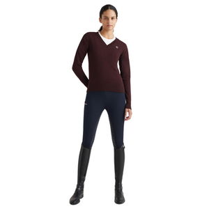 Tommy Hilfiger Equestrian Women's Pullover V-Neck Light FW22 Tommy Hilfiger Equestrian Women's Pullover V-Neck Light FW22
