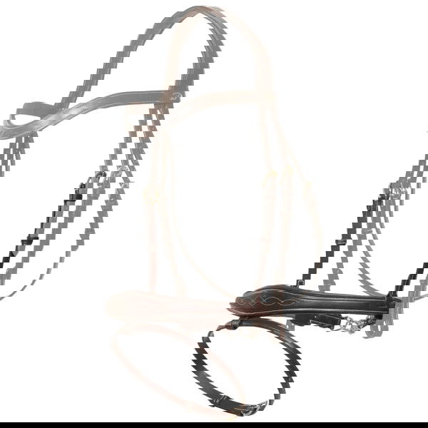Dyon Interchangeable Noseband DC, Anatomical, English Combined, with Chin Chain