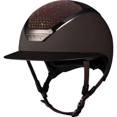 Kask Riding Helmet Star Lady Chrome Swarovski Passage Greige