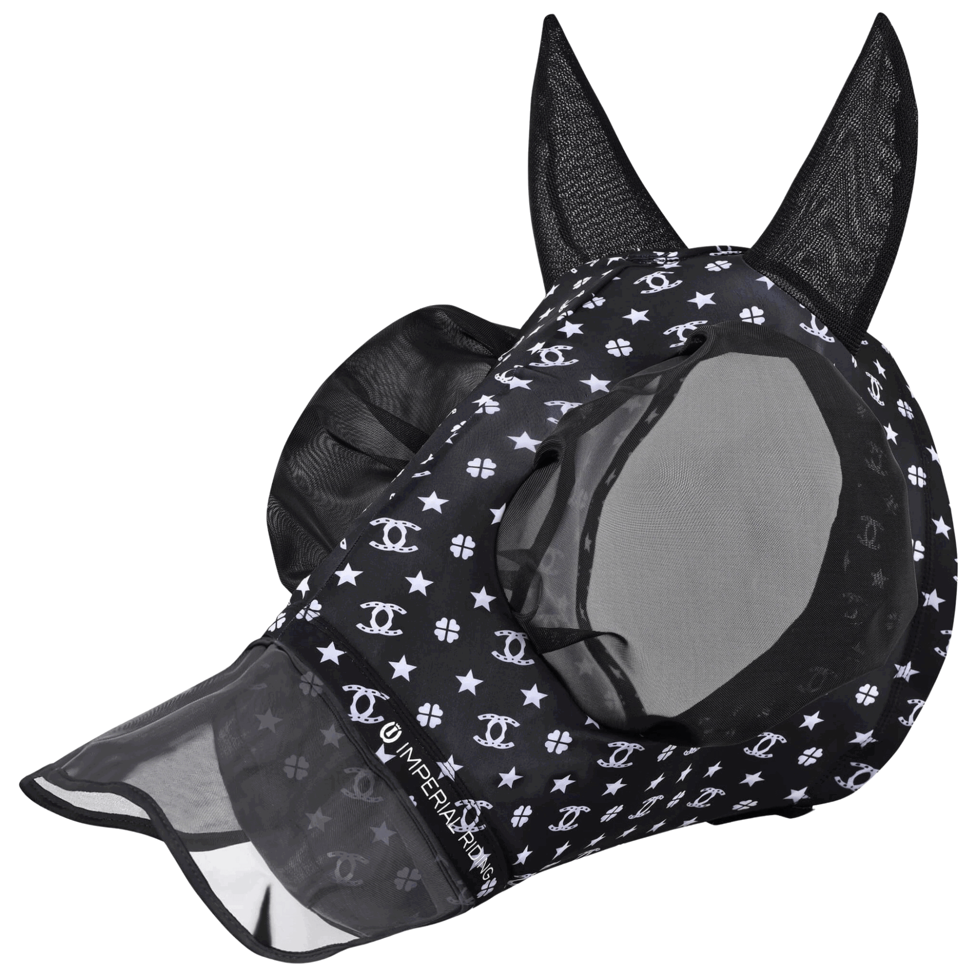 Imperial Riding Fliegenmaske IRHTrail ride, Fliegenschutzmaske, mit Nasennetz, UV-Schutz