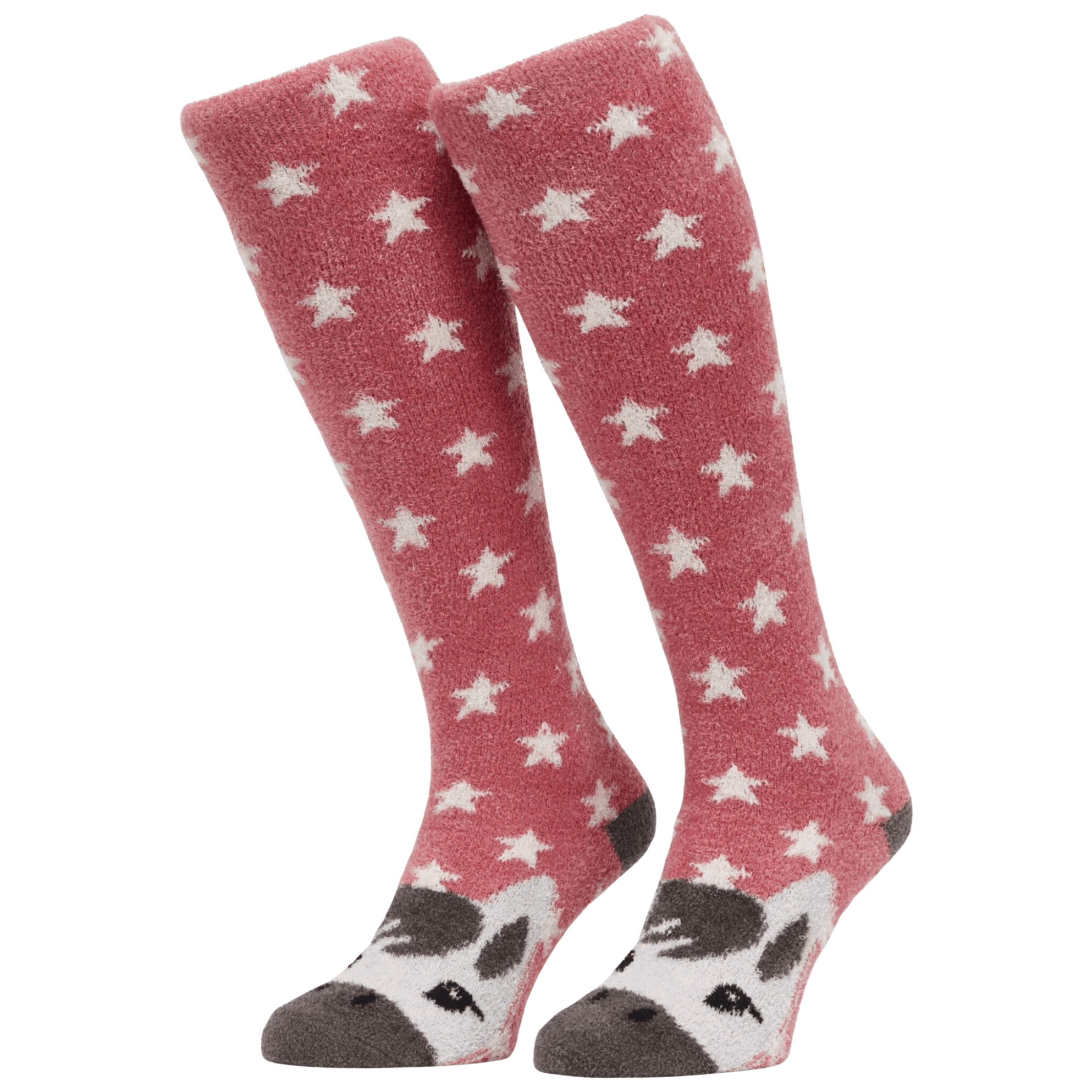 LeMieux Socken Damen Fluffy Character HW25, Kuschelsocken, Kniestrümpfe