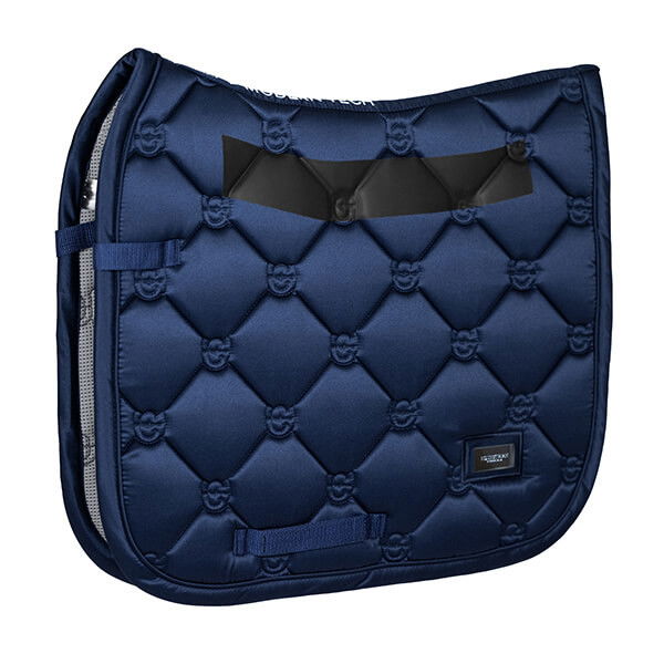 Equestrian Stockholm Saddle Pad Modern Tech Navy, Dressage Saddle Pad