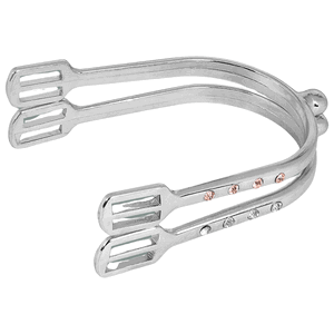 Waldhausen Sporen Damen Crystal mit Sporenriemen, Dornsporen, abgerundet Waldhausen Sporen Damen Crystal mit Sporenriemen, Dornsporen, abgerundet
